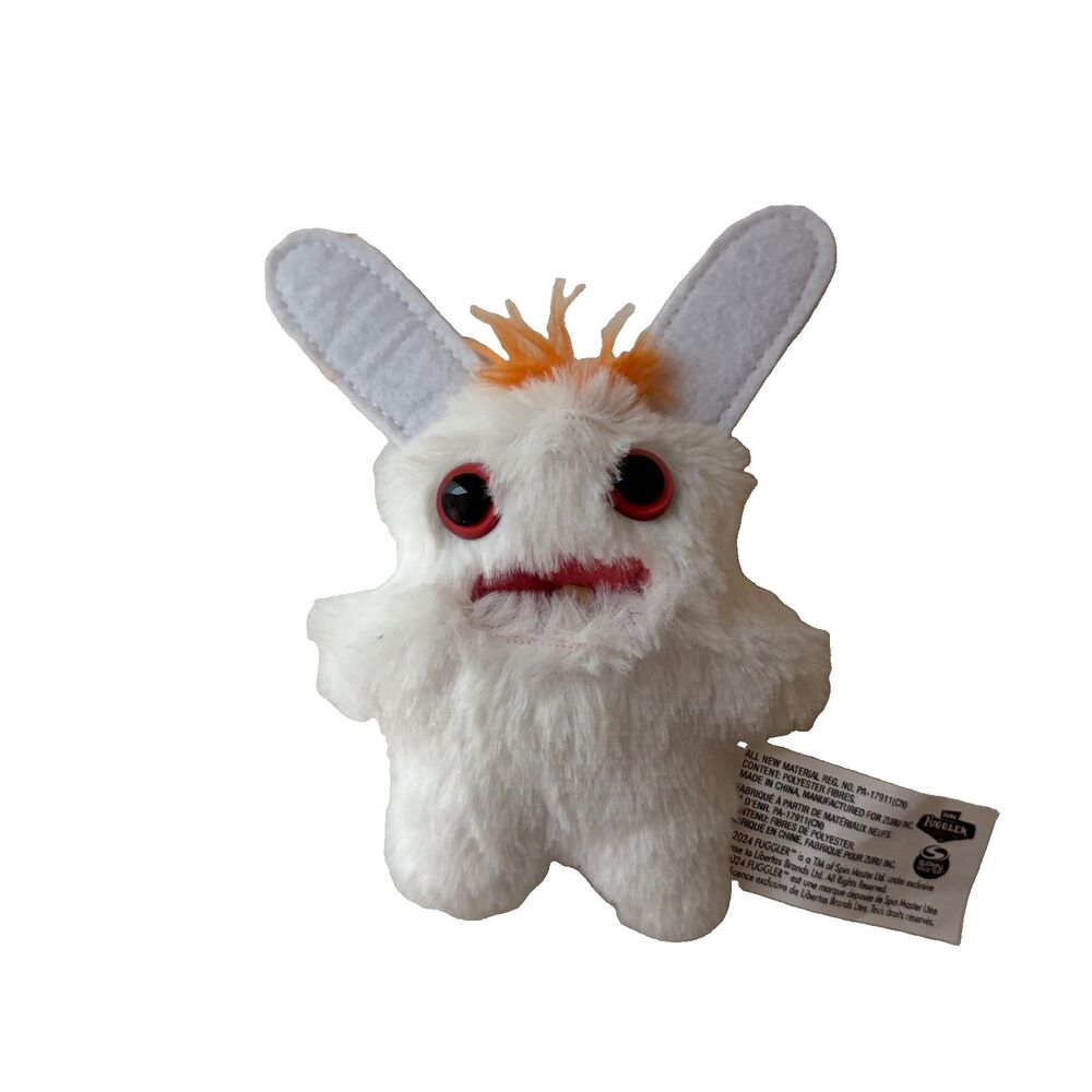 Fuggler Rabid Rabbit Plush Stuffed Toy Mini 5" White Mini Fuggs - Picture 1 of 7